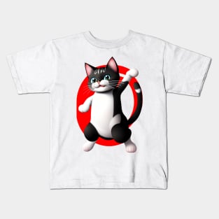 funny cat Kids T-Shirt